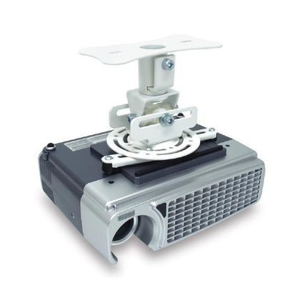 Atdec Flush Ceiling Universal Projector Mount. Max Load 15kg, 360 Rotation, Quick Release. 10 Year Warranty. White Finish.