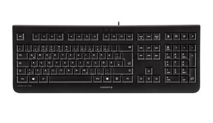 Cherry KC 1000 Quiet all rounder keyboard, USB, Black (JK-0800) - Standard QWERTY Layout (pic dif...