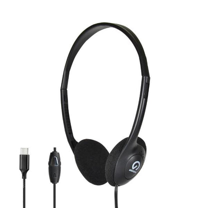 Shintaro USB-C Lightweight Headset w/ Inline Microphone, Adjustable Headband and In-line Volume C...