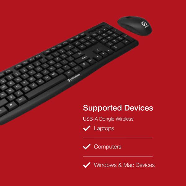 Shintaro Wireless Keyboard & Mouse Combo - Compact, Spill-Resistant, 10m Range, Precision Trackin... - Image 5