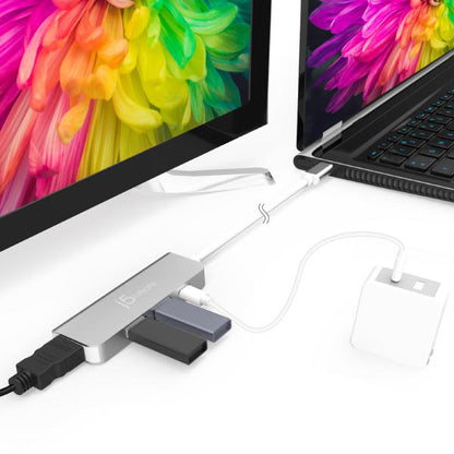 J5create JCD371 USB-C to HDMI & USB 3.1 2-Port with Power Delivery (USB-C to HDMI, 2x USB-A 3.1,... - Image 4