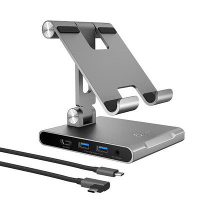 J5create JTS224 Multi-Angle Stand Docking Station for iPad, Samsung Tablet, Surface Pro 8 (USB-C... - Image 3