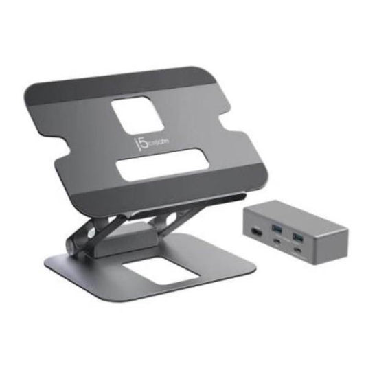 J5create JTS327 Multi-Angle single 4K HDMI Docking Laptop Stand with USB-C Pass Through (USB-C Do...