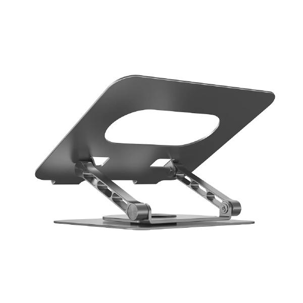 Unitek Adjustable Laptop Stand with 360 Rotating Base, Silver - Notebook Accessories - Image 2