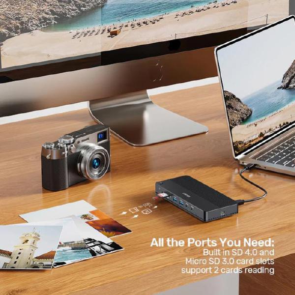 KIT- BUY 5 Unitek 13-in-1 USB-C PD 100W 8K/30Hz Universal Docking Stations + 5 x FREE Unitek 1M P... - Image 7