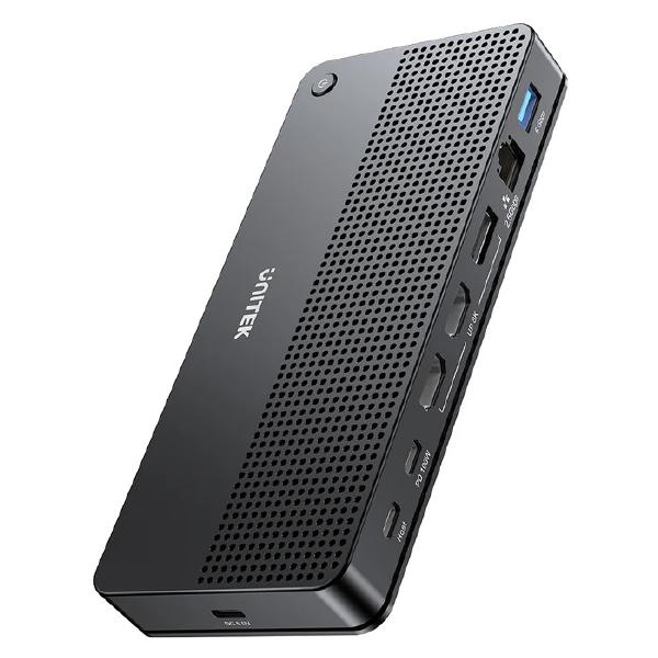 Unitek 13-in-1 USB-C, 8K Universal Docking Station, 30Hz,  2 x HDMI 2.1 + 1 x DP 2.0, 100W, Black... - Image 9
