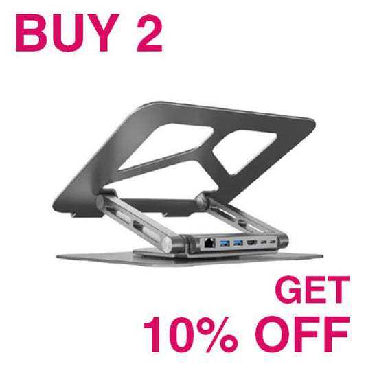 KIT - BUY 2 x Unitek 4K/60Hz 100W USB-C Laptop Docking Stands,  GET 10% Off Reseller Price - Dock...