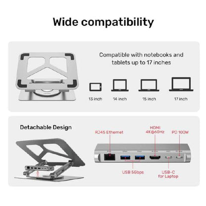 KIT - BUY 2 x Unitek 4K/60Hz 100W USB-C Laptop Docking Stands,  GET 10% Off Reseller Price - Dock... - Image 8