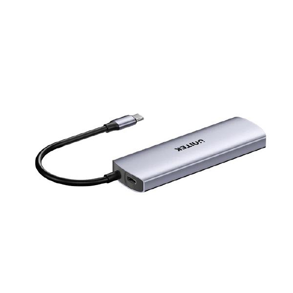 Unitek 4-in-1 uHUB Q4 USB-C Hub, 10Gbps, USB-A x2, USB-C x2, Grey, Unitek Hook Color Box - Dockin... - Image 5