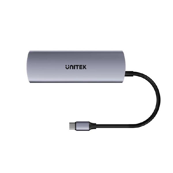 Unitek 4-in-1 uHUB Q4 USB-C Hub, 10Gbps, USB-A x2, USB-C x2, Grey, Unitek Hook Color Box - Dockin... - Image 6