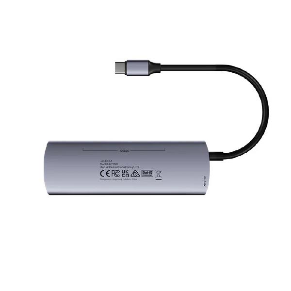 Unitek 4-in-1 uHUB Q4 USB-C Hub, 10Gbps, USB-A x2, USB-C x2, Grey, Unitek Hook Color Box - Dockin... - Image 7