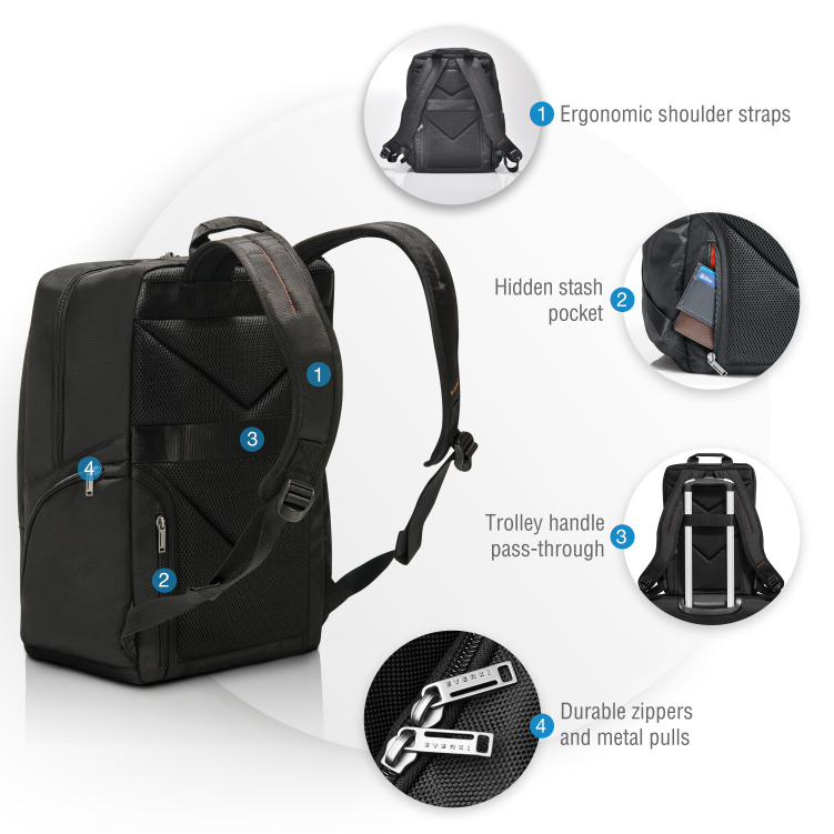 Everki Advance Laptop Backpack up to 15.6-Inch - Bags, Cases & Covers - Image 4