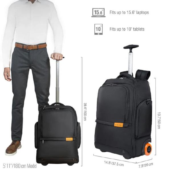 Everki Wheeled 123 Laptop Backpack ECO, Replaceable Wheels, 11-Inch to 16-Inch - Bags, Cases & Co... - Image 2