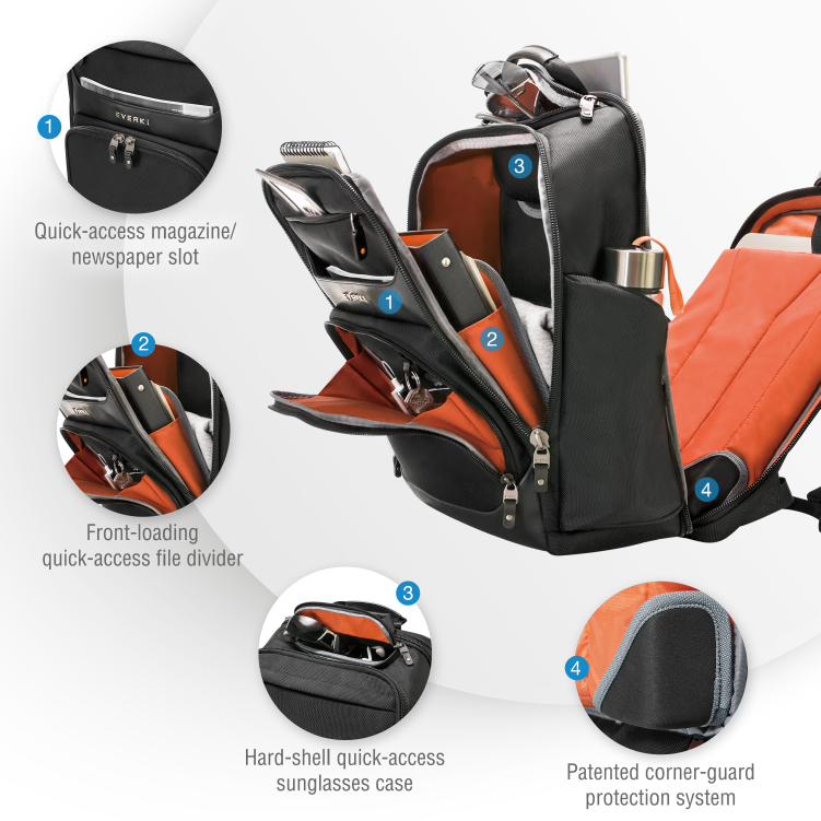 Everki Onyx Premium Travel Friendly Laptop Backpack up to 15.6-Inch - Commercial Bags, Cases & Co... - Image 3