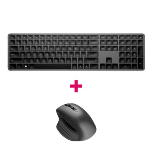 HP Bluetooth Keyboard and Mouse Bundle - HP 975 Dual-Mode Wireless Keyboard 3Z726AA + HP 935 Crea...