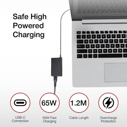 Shintaro 65W GaN USB-C Notebook Charger with PD Fast Charging for MacBook, Dell, Lenovo, HP, and... - Image 4