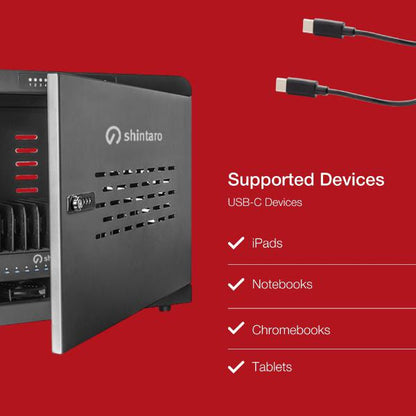 Shintaro 16-Port USB-C PD3.0 1000W GaN Charging Cabinet for Smartphone, Tablet, & Notebook Device... - Image 3