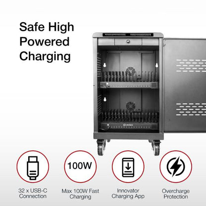 Shintaro 32-Port USB-C PD3.0 2000W GaN Charging Trolley for Smartphone, Tablet, & Notebook Device... - Image 5