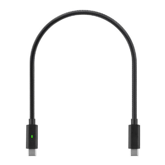 Shintaro 30cm 240W USB-C to USB-C Braided Cables with E-Marker Chip & Dual Light Indicator (16 Pa...