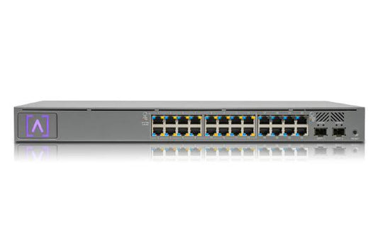 Alta Labs S24-POE 24-Port PoE Switch, Layer 2, 16x 802.3at PoE+ Ports, 8x Non-PoE Ports & 2x SFP+...