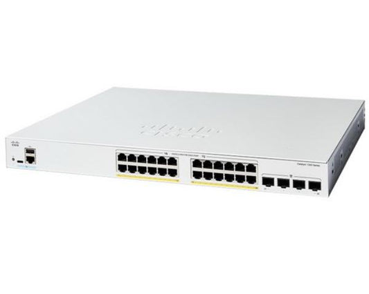 Cisco Catalyst 1200, 24-Port Managed Switch with 24 Gigabit Ethernet PoE+ with 375W Power Budget...
