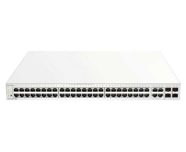 D-Link DBS-2000-52 Nuclias Cloud-Managed 52-Port Gigabit 370W PoE switch with 52 RJ45 (48 PoE) an...