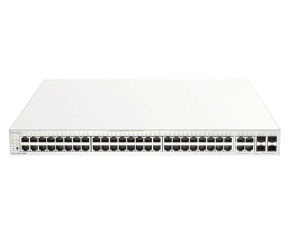D-Link DBS-2000-52 Nuclias Cloud-Managed 52-Port Gigabit 370W PoE switch with 52 RJ45 (48 PoE) an...