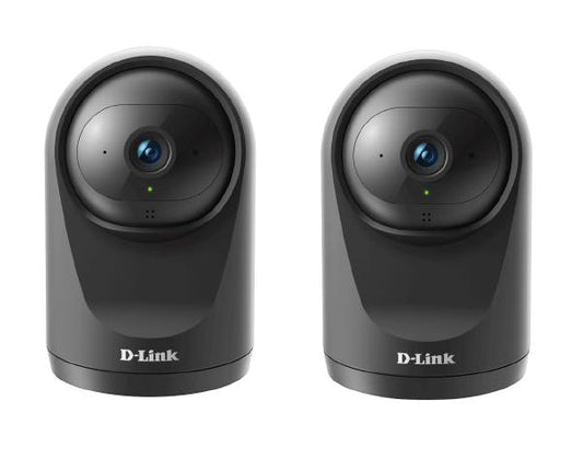 D-Link DCS-6500LHV2, H.264 Compact Indoor Full HD Pan & Tilt Wi-Fi Camera, 2Pack - IP Cameras