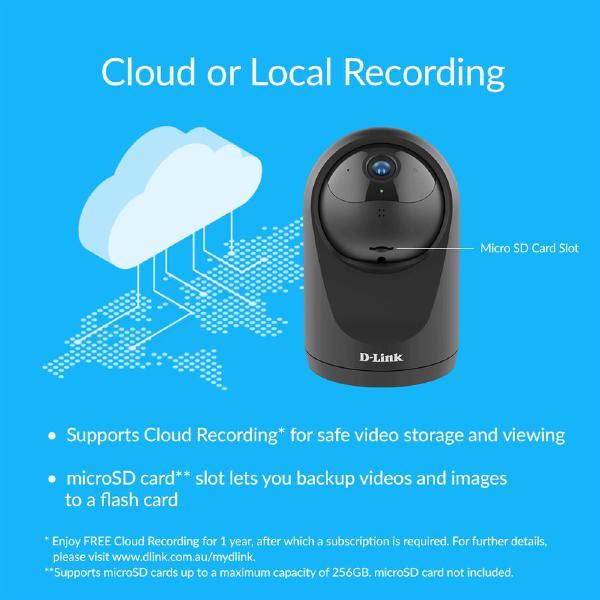 D-Link DCS-6500LHV2, H.264 Compact Indoor Full HD Pan & Tilt Wi-Fi Camera, 2Pack - IP Cameras - Image 8