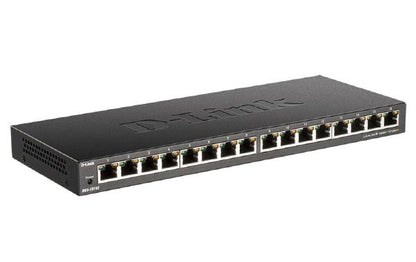 D-Link 16-Port Low Profile Gigabit Unmanaged Desktop Switch with 16 Gigabit ports