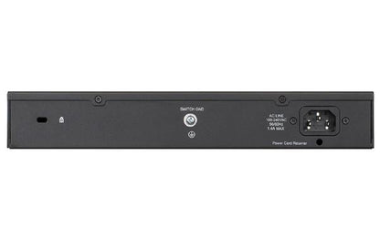 D-Link 24-Port Gigabit Smart Managed PoE Switch with 12 Mbps and 12 PoE Ports