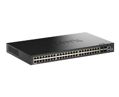 D-Link DGS-1530-52P, 52-Port Stackable Smart Switch with 48 (1G) PoE+, 4 (10G) SFP+ and 370W Powe... - Image 2
