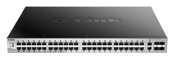 D-Link 54-Port Gigabit Managed PoE Switch with 48 PoE, 2 (10G) RJ45 and 4(10G) SFP+ Ports - Netwo...