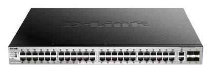 D-Link 54-Port Gigabit Managed PoE Switch with 48 PoE, 2 (10G) RJ45 and 4(10G) SFP+ Ports - Netwo...