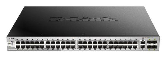 D-Link 54-Port Gigabit Managed PoE Switch with 48 PoE, 2 (10G) RJ45 and 4(10G) SFP+ Ports - Netwo...