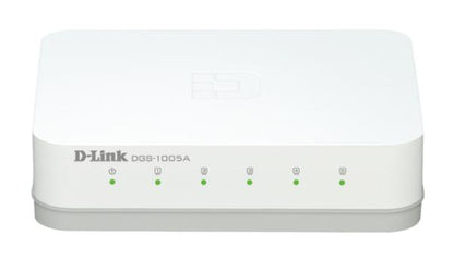 D-Link 5-Port Gigabit Unmanaged Desktop Switch with 5 Gigabit RJ45 Ports