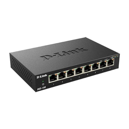D-Link 8-Port Gigabit Unmanaged Desktop Switch with 8 RJ45 Ports