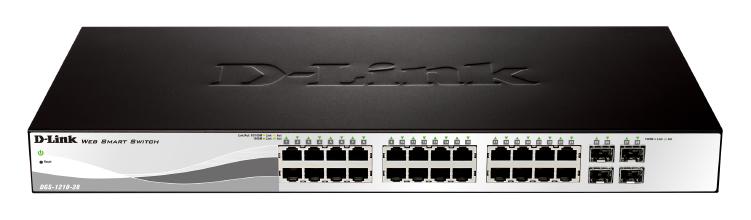 D-Link 28-Port Gigabit Smart Managed Switch with 24 BRJ45 and 4 GbE/SFP Combo Ports - Network - S...