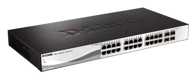 D-Link 28-Port Gigabit Smart Managed Switch with 24 BRJ45 and 4 GbE/SFP Combo Ports - Network - S... - Image 2