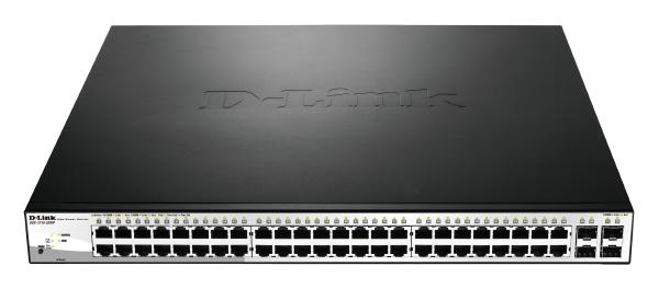 D-Link 52-Port Gigabit Smart Managed PoE Switch with 48 PoE and 4 GbE/SFP Combo Ports - Network...