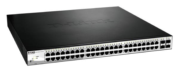 D-Link 52-Port Gigabit Smart Managed PoE Switch with 48 PoE and 4 GbE/SFP Combo Ports - Network... - Image 2