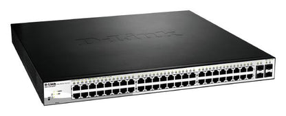 D-Link 52-Port Gigabit Smart Managed PoE Switch with 48 PoE and 4 GbE/SFP Combo Ports - Network... - Image 2
