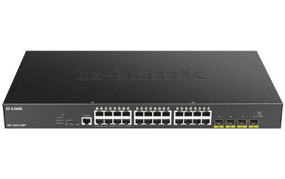 D-Link 28-Port 10-Gigabit Smart Managed PoE Switch with 24 PoE and 4 (10G) SFP+ Ports - Network...