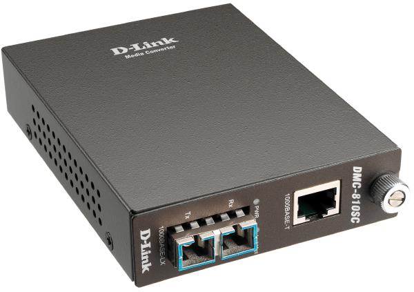 D-Link DMC, 2-Port Media Converters, Management Module, and Chassis with 1 BASE-TX RJ-45 and 1 BA...