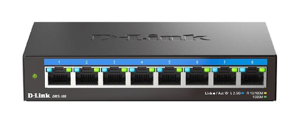 D-Link DMS-108, 8-Port Unmanaged Switch with 8 (2.5G) Multi Gigabit Ethernet Ports - Network - Sw... - Image 2