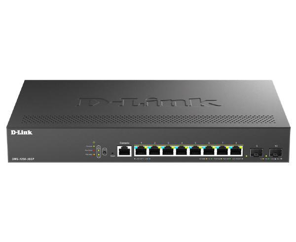 D-Link 8-Port Multi-Gigabit Smart Switch with 8 (2.5G) BASE-T PoE and 2 (10G) SFP+ Ports - Networ...