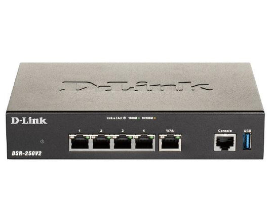 D-Link DSR-250V2 Gigabit Unified Service VPN Router