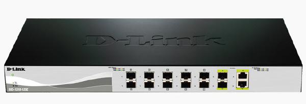 D-Link DXS-1210, 12-Port 10 Gigabit Ethernet Smart Managed Switch with 10 SFP+ and 2 BASE-T (100M...