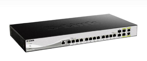 D-Link DXS-1210, 16-Port 10 Gigabit Ethernet Smart Managed Switch with 12 BASE-T, 2 SFP+, 2 (10G)... - Image 3