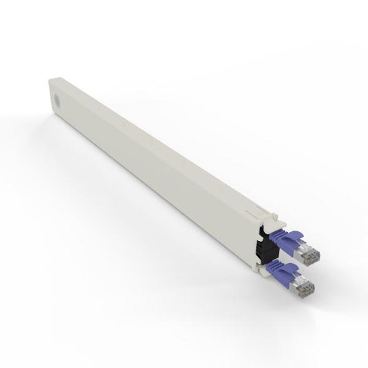 Patchbox.One 8RU STP Violet Cat6A Cable Management Cassette, To be Installed in Patchbox.One Fram...